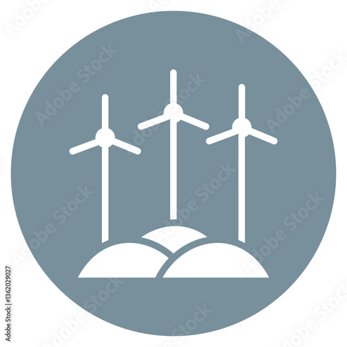 Wind Farm Vector Icon