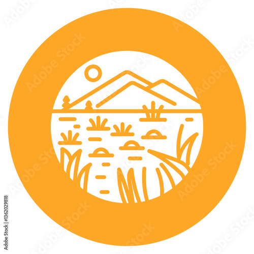 Marshland Vector Icon