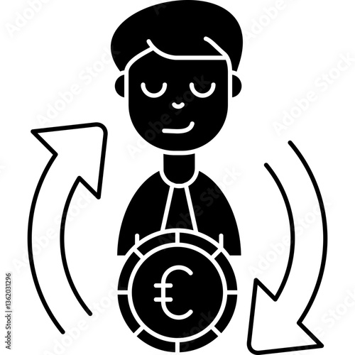 Currency Exchange Icon Vector Element