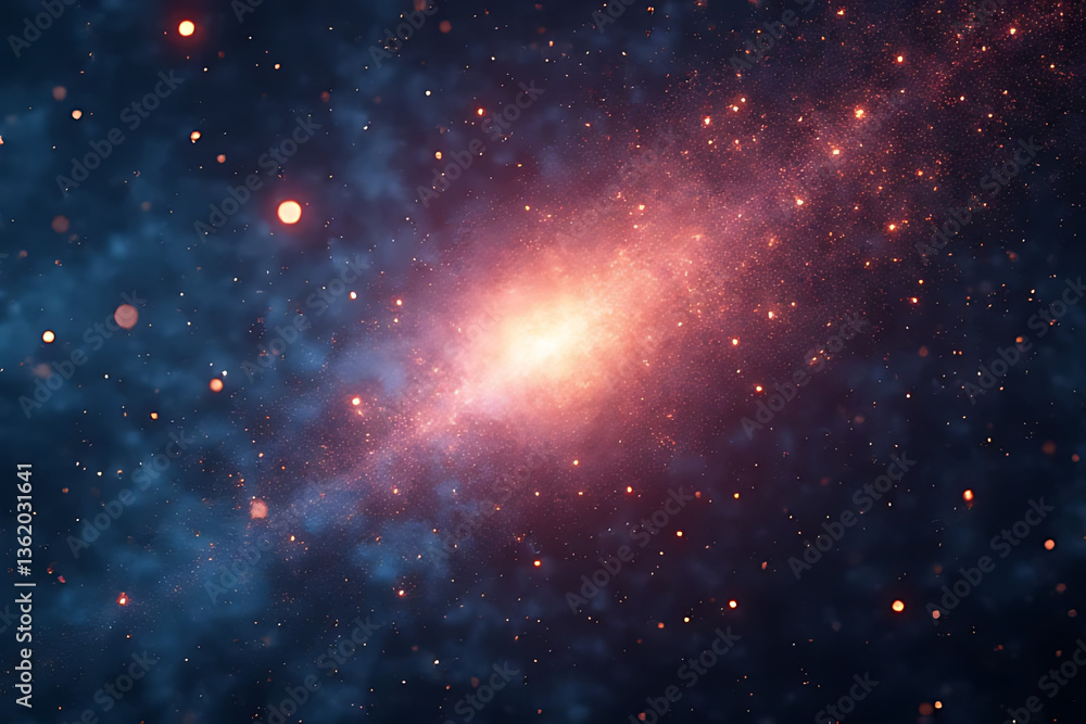 Fototapeta premium Exploring cosmic wonders nebula formation outer space digital art universe close-up astronomy