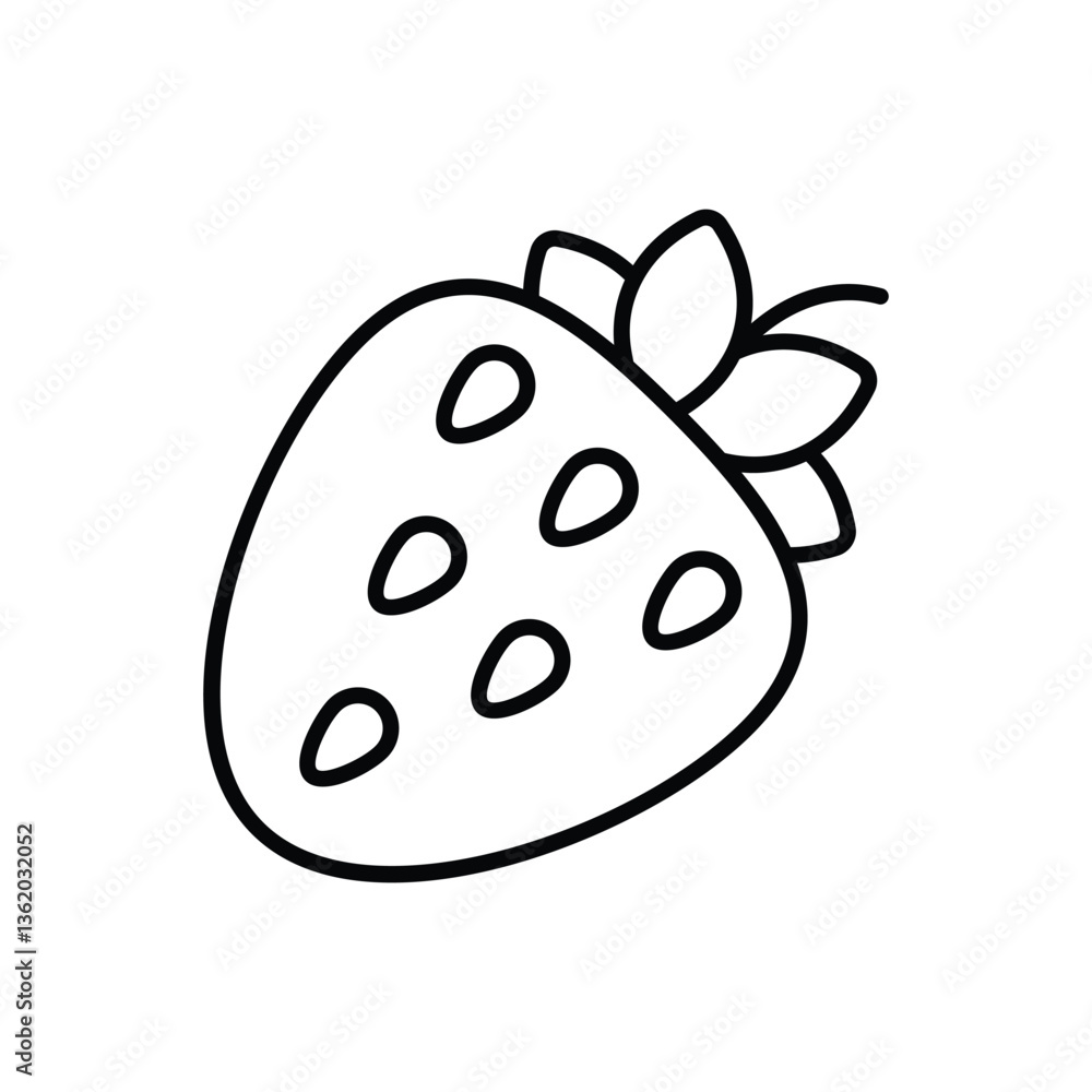 Obraz premium Strawberry Vector icon