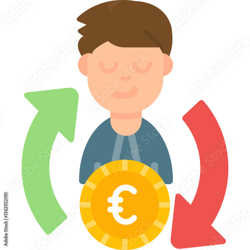 Currency Exchange Icon Vector Element