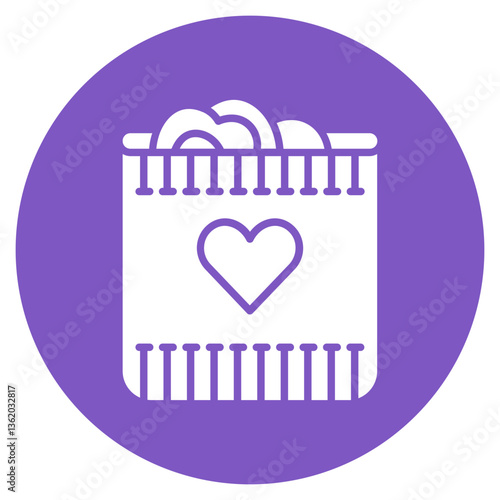Cuddle Blanket Vector Icon