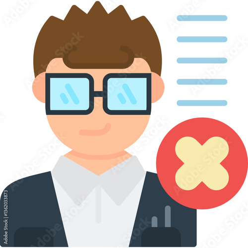 Disagree Icon Vector Element