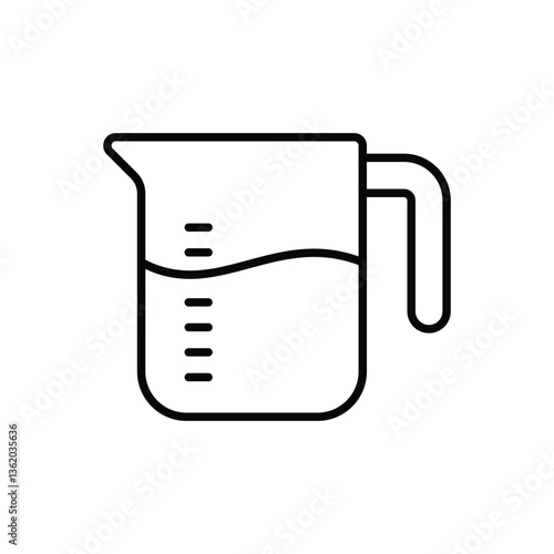 Measuring cup Vector icon