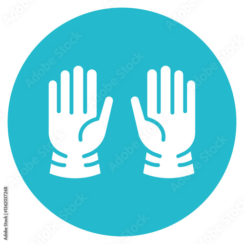 Medical Gloves Vector Icon