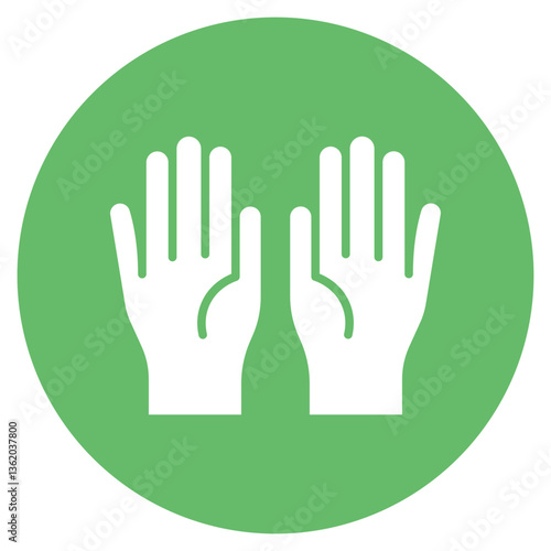 Surgical Gloves Vector Icon