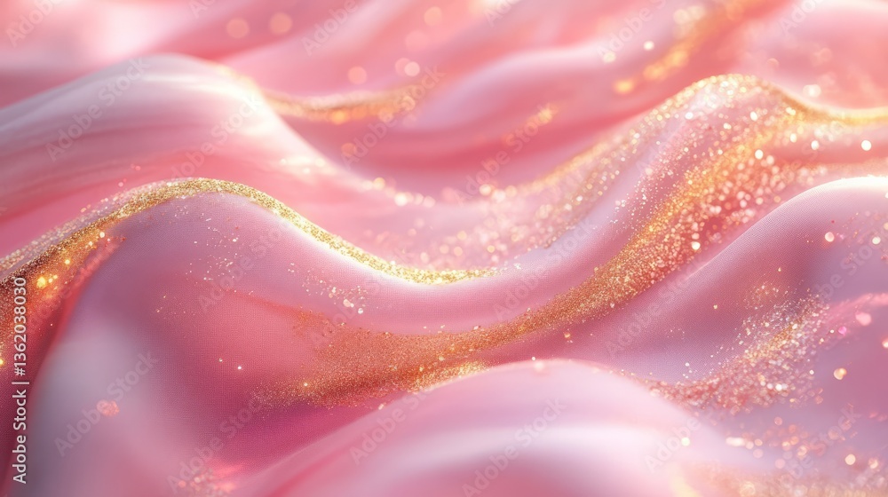 A soft, luxurious pink background with metallic gold detailing and a smooth texture, exuding refined elegance A soft, luxurious pink background with metallic gold detailing and a smooth texture, exuding refined elegance
