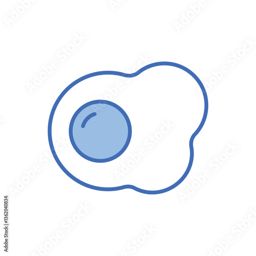 Fried egg Vector icon