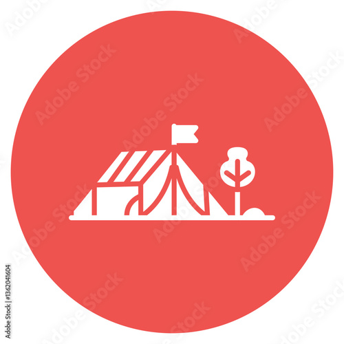 Campground Marker Vector Icon