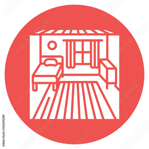 Green Room Vector Icon