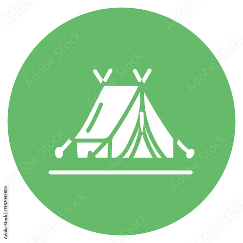 Luxury Camp Vector Icon