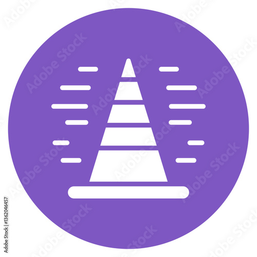 Speed Training Cone Vector Icon