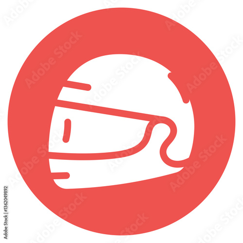 Helmet Visor Vector Icon