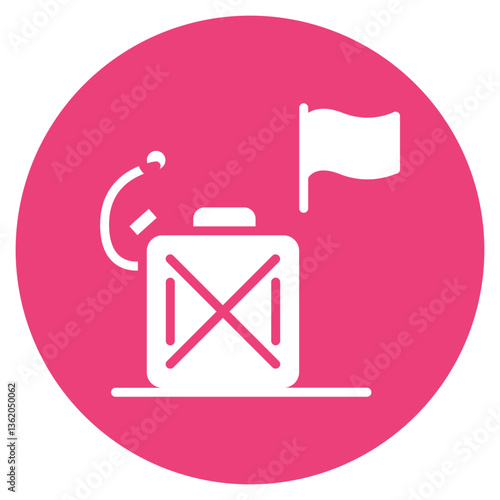 Race Fuel Canister Vector Icon