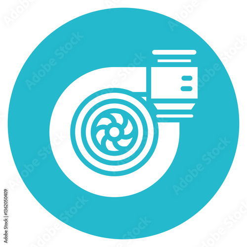 Turbocharger Vector Icon