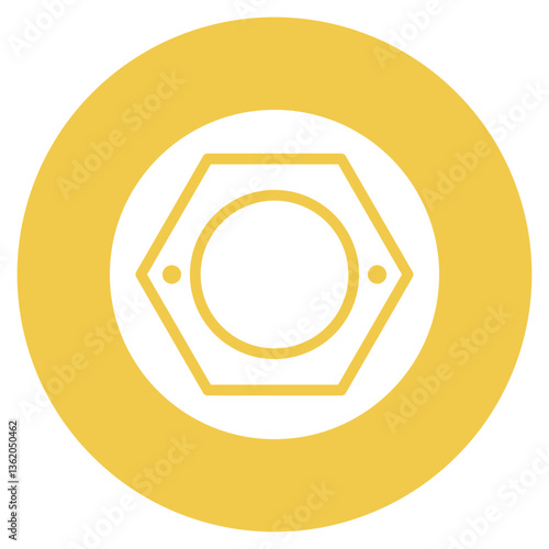 Wheel Nut Vector Icon
