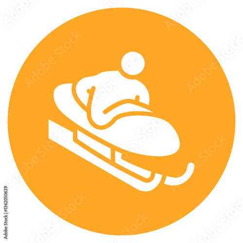 Bobsleigh Vector Icon
