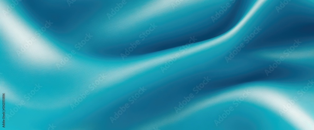 Obraz premium Cyan color silk fabric Abstract background