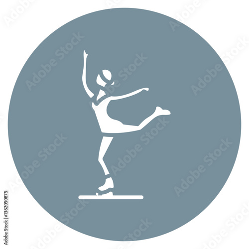 Figure Skating Vector Icon