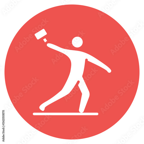 Hammer Throw Vector Icon