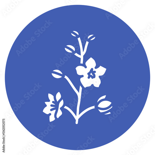 Delphinium Vector Icon
