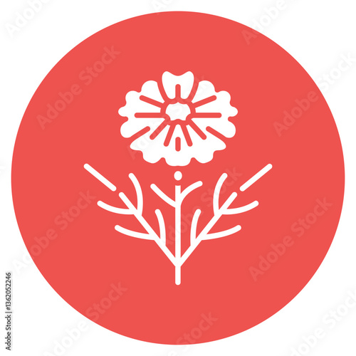 Mint Marigold Vector Icon