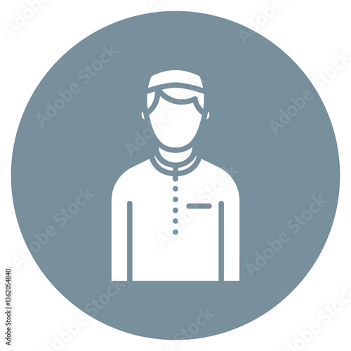 Muslim Man Vector Icon