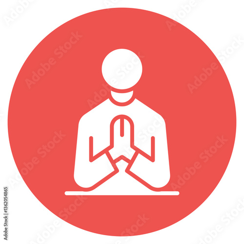 Praying Vector Icon