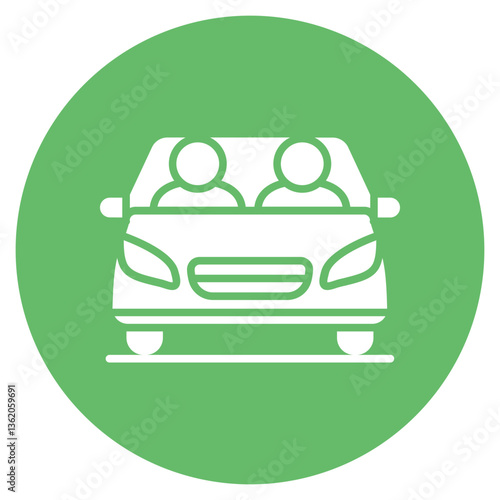 Ride Sharing Vector Icon