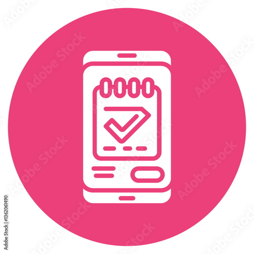 Online Booking App Vector Icon