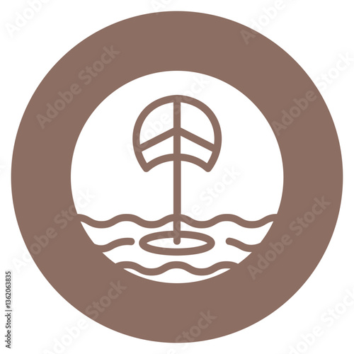 Kiteboard Vector Icon