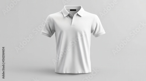 Wallpaper Mural Fashion mockup concept is illustrated by a 3D rendering of a polo shirt template front mockup on a white background in isolation illustration Torontodigital.ca