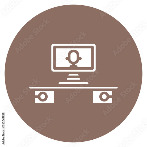 Newsroom Workflow Vector Icon