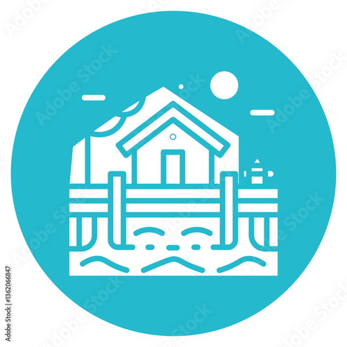 Fishing Pier Vector Icon