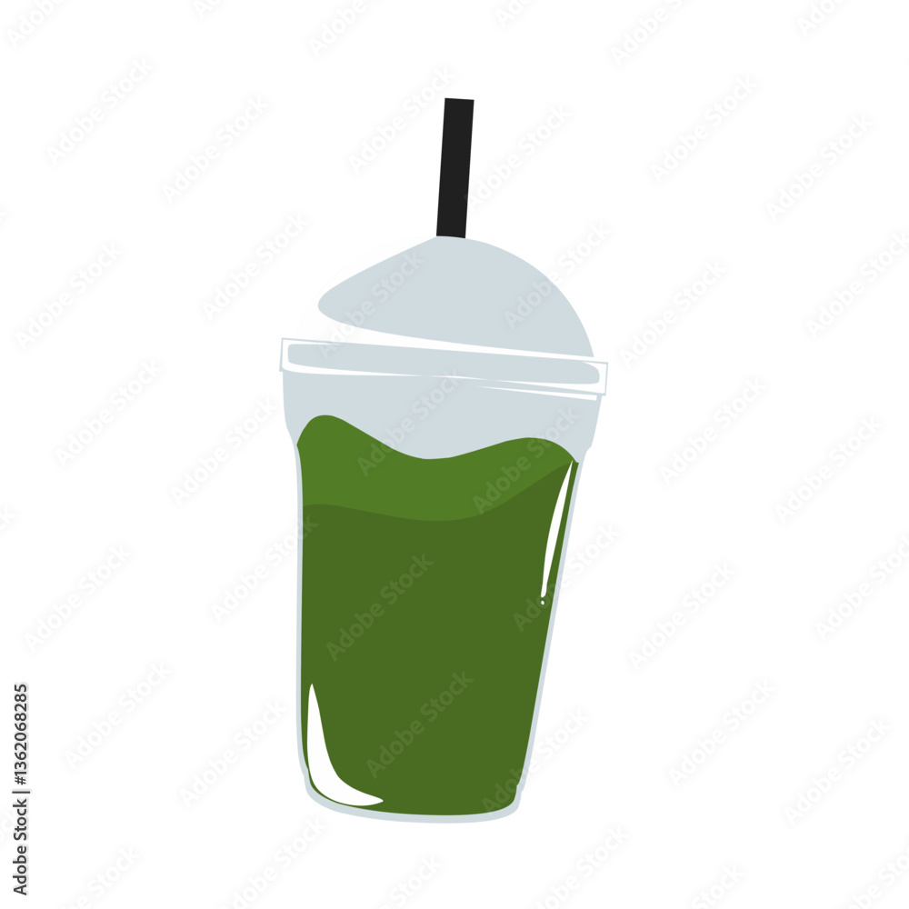 Illustrasion of a bubble tea drink Illustrasion of a bubble tea drink