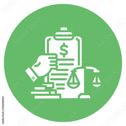 Corruption Audit Vector Icon