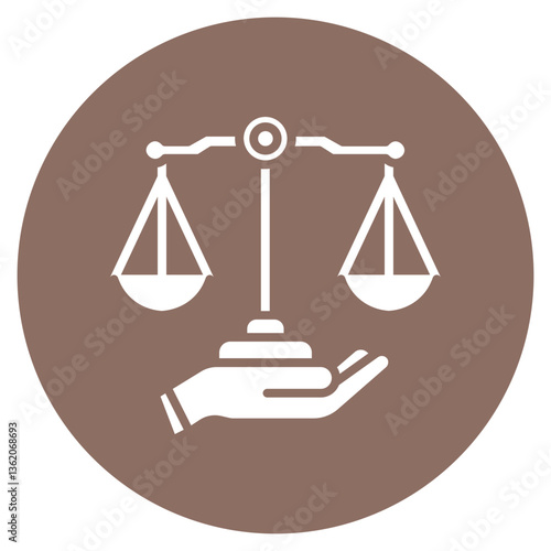 Imbalanced Scale Vector Icon