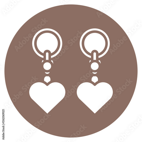 BFF Keychains Vector Icon