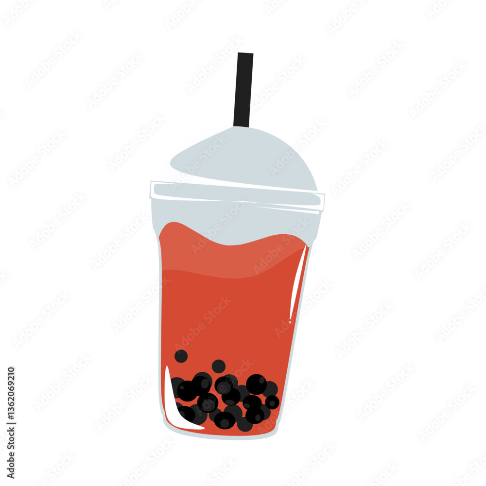 Illustrasion of a bubble tea drink Illustrasion of a bubble tea drink
