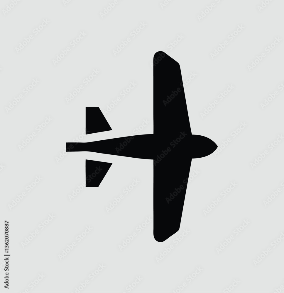 Obraz premium Plane simple icon. Vector illustration