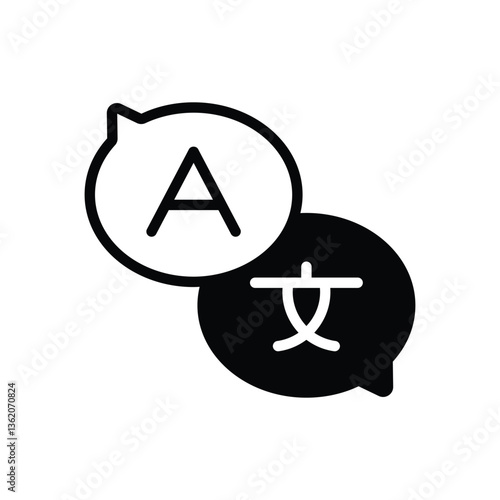 Translator Vector icon