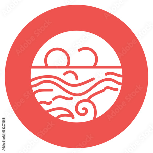 Tidal Pool Vector Icon