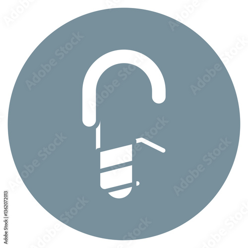 Climbing Screw Lock Vector Icon