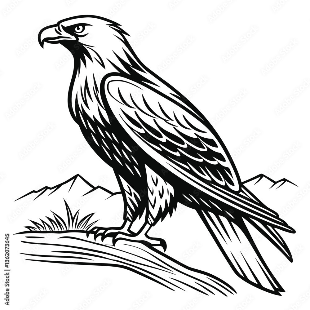 Obraz premium eagle vector illustration