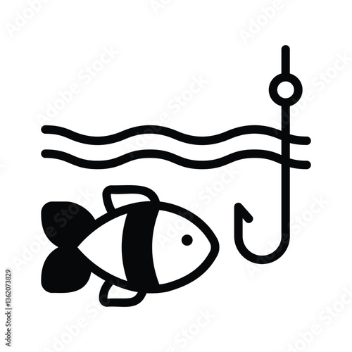 Get this amazing icon of fishing in modern style
