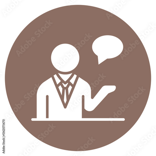 Mental Health Coach Vector Icon