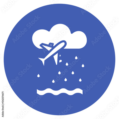 Monsoon Travel Vector Icon