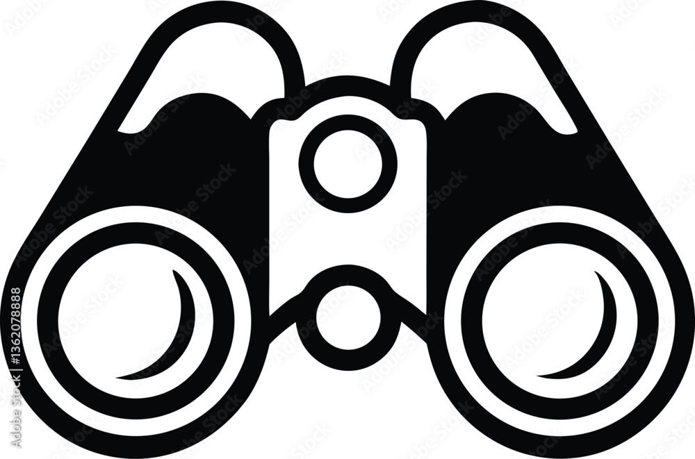 Binocular icon set. Binoculars flat and line icons. Binocular symbol. Vector illustration Binocular icon set. Binoculars flat and line icons. Binocular symbol. Vector illustration