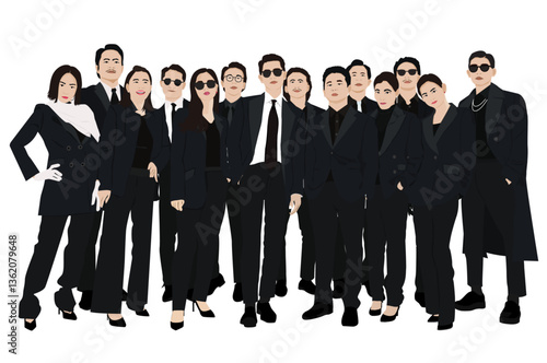 Group bussiness illustrator